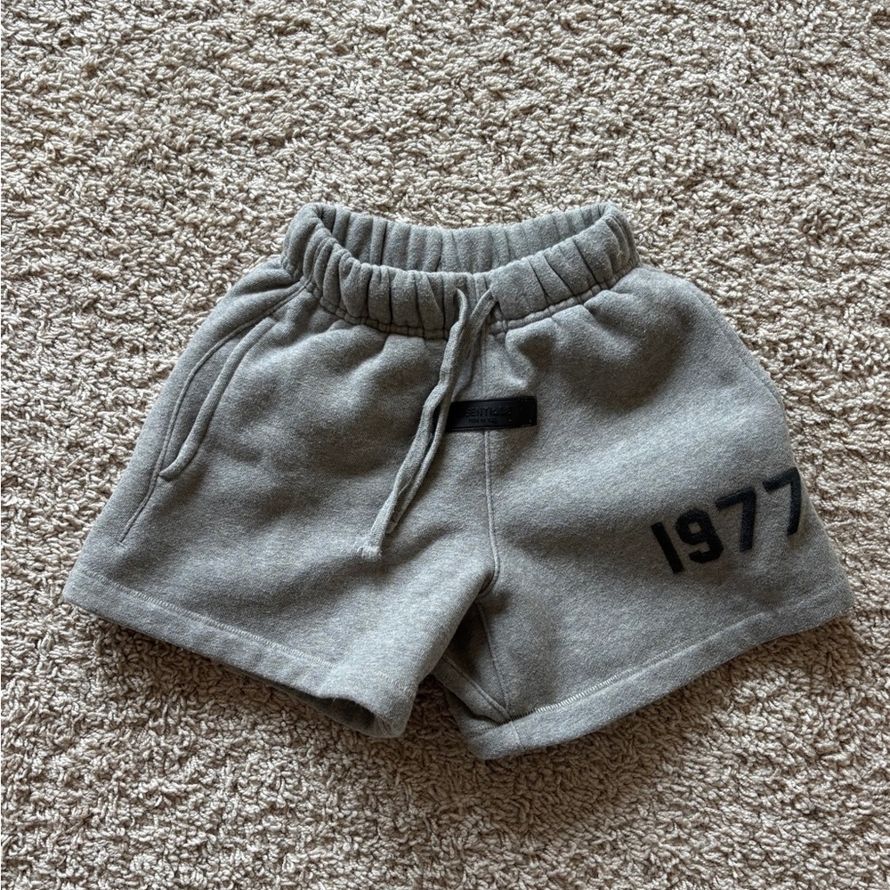 Essentials Gray Kids Shorts